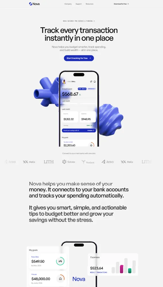 Nova finance app